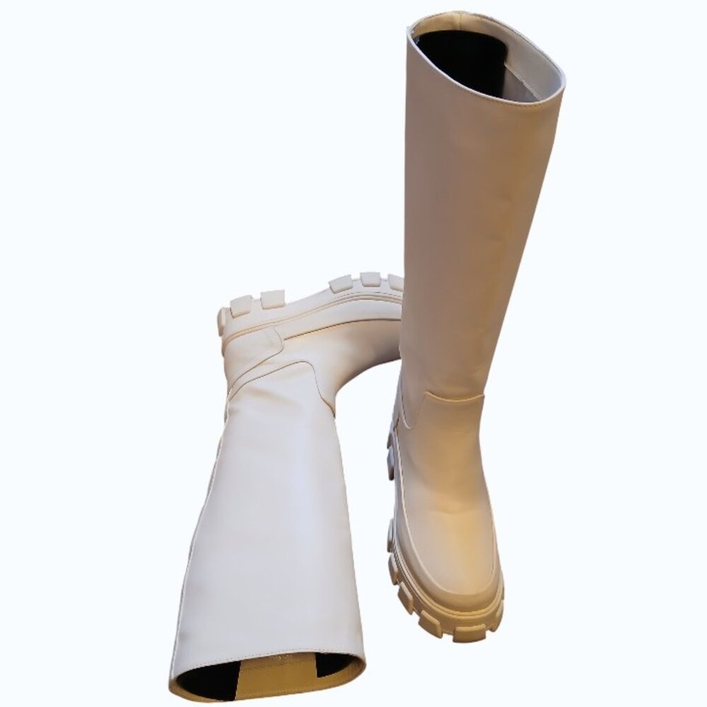 CIRCUS by Sam Edelman Ivory Knee-High Platform Boots - Picture 11 of 16